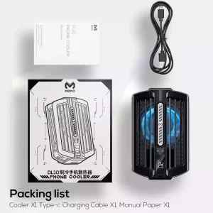MEMO DL10 RGB Phone Fun Cooler Phone Mobile Cooler with 2000mAh Battery-4